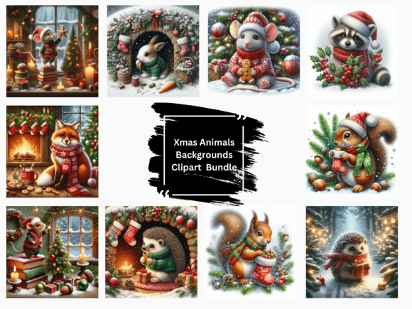 Christmas Animal Illustrations Review