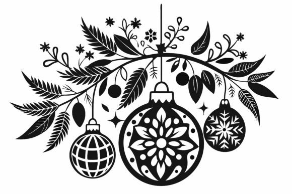 Christmas Balls and Snowflakes: Festive Illustrations Review