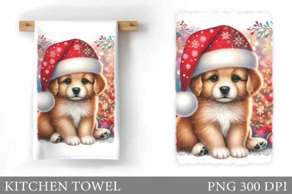 Christmas Dog Kitchen Towel Sublimation: A Crafter’s Review of Festive Illustrations