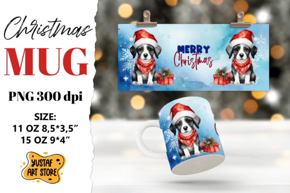 Christmas Dog Mug Illustrations Review