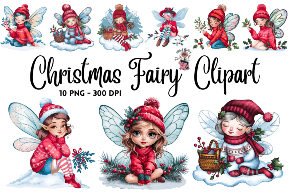 Christmas Fairy PNG Clipart Bundle Review