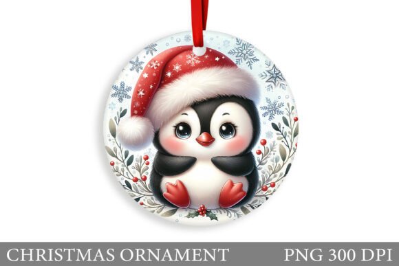 Christmas Penguin Ornament Illustrations Review