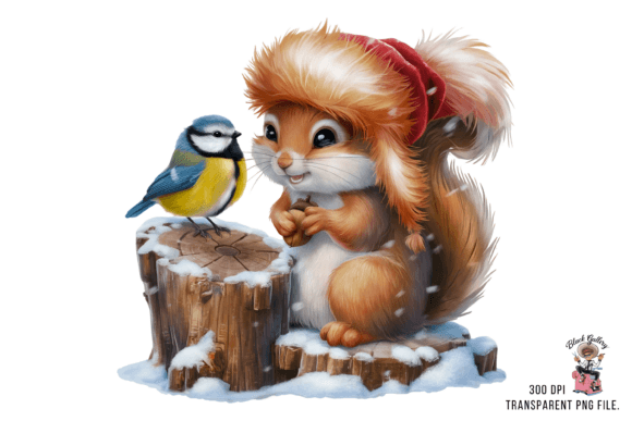Christmas Squirrel Clipart PNG: Illustrations Review