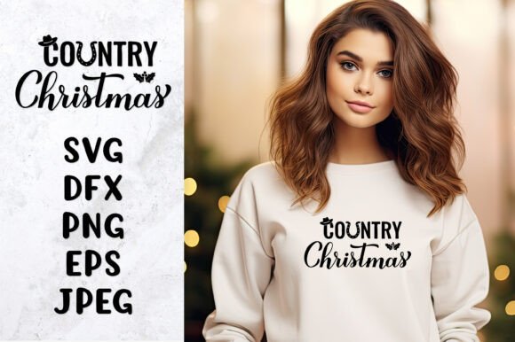 Country Christmas SVG: Festive Illustrations