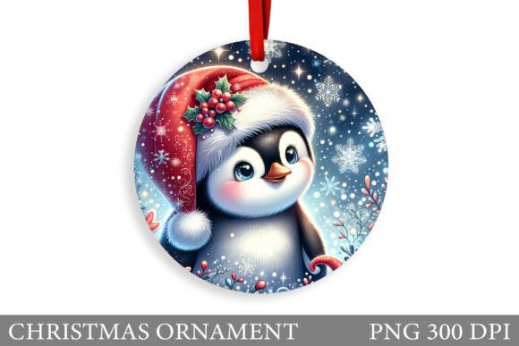 Cute Penguin Christmas Ornament Illustrations Review