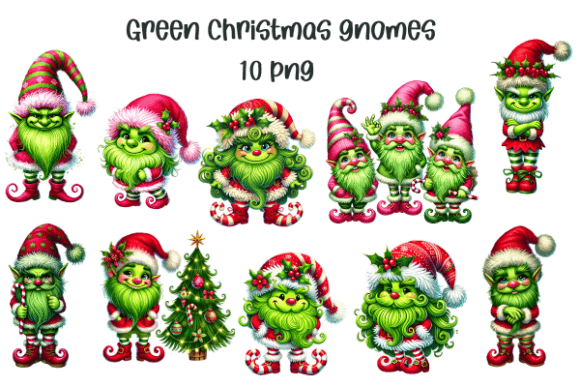 Green Gnome Christmas Png: Illustrations Review