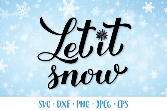 Let It Snow SVG: Winter Illustrations for Branding
