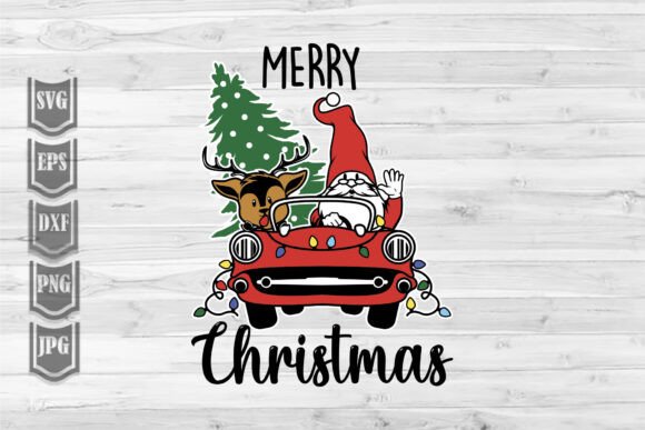 Merry Christmas - Santa Riding: Festive Illustrations