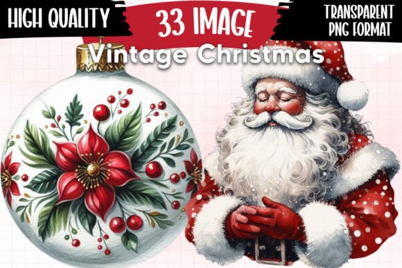 Old Vintage Christmas Sublimation Illustrations Review