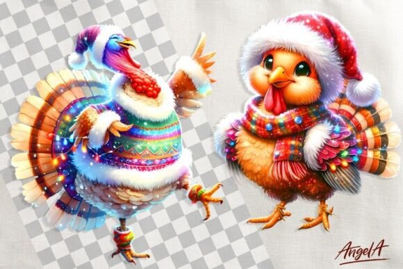 Reviewing Christmas Clipart, Cute Turkey Clipart, for Embroidery