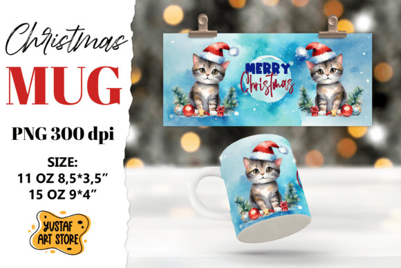 Reviewing the Christmas Cat Mug Design for Embroidery