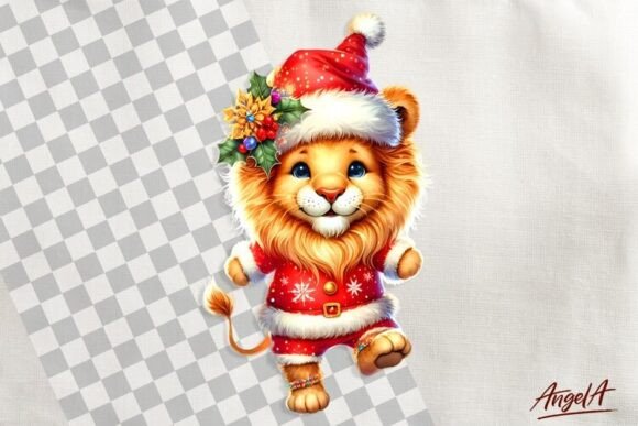 Reviewing the Cute Lion Christmas Clipart for Embroidery