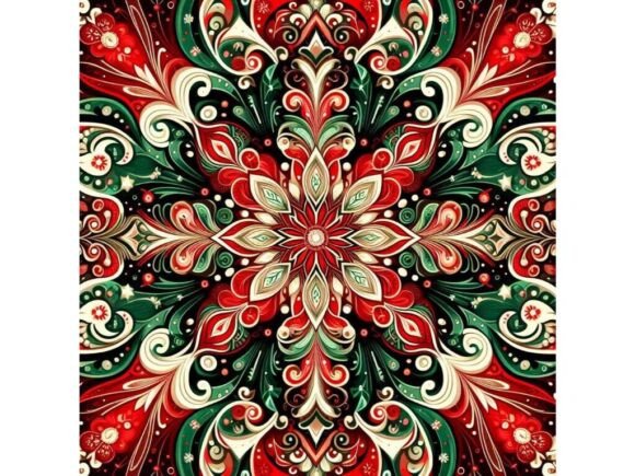 Vibrant Red & Green Christmas Illustrations Review