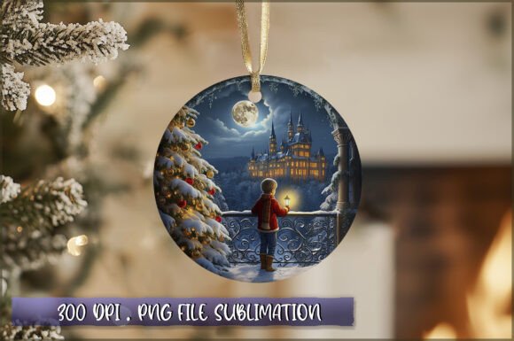 Vintage Christmas Ornaments Clipart PNG for Illustrations